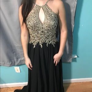 Beautiful embroidered prom dress